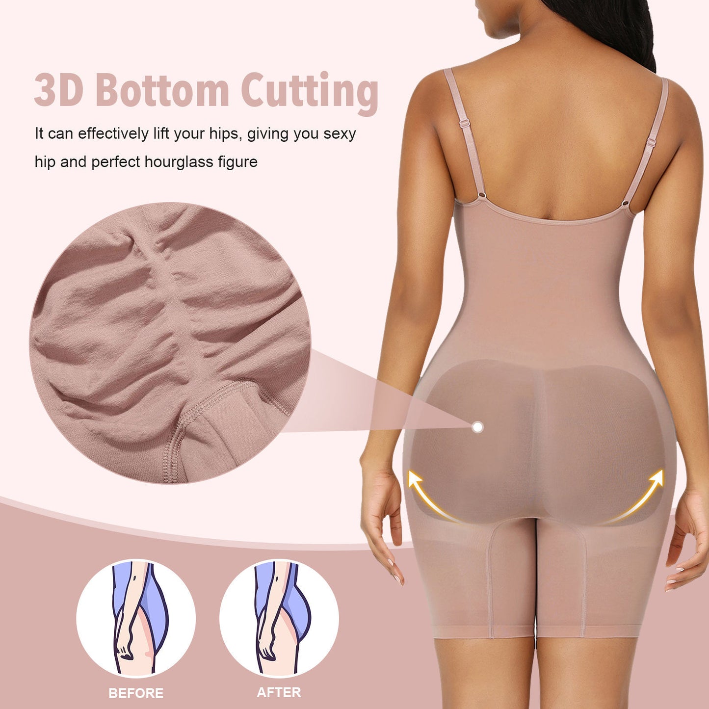 Seamless Shapewear Bodysuit for Women
