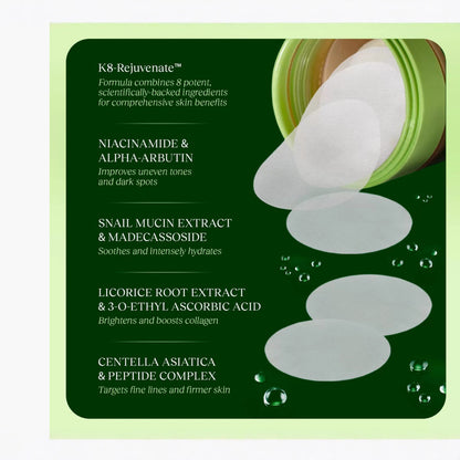 Jiyu Korean Skincare Anti-Aging Toner Pads